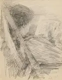 Lily Yeats by John Butler Yeats, pencil on paper, sold Nov 2022