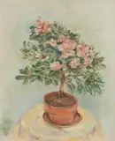 Stella Steyn, Still Life - Vase of Pink Roses, oil on canvas