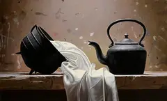 Niall Toolan, The Pot Calling the Kettle, 2007, oil on linen