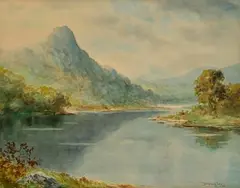 Lakes of Killarney by Douglas Alexander, watercolour on paper, sold Nov 2022