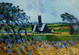 Colin Middleton, Ballywillan Church, Portrush, 1958, oil on canvas