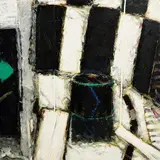 John Shinnors, Circus Goes to the Island, oil on canvas laid on board