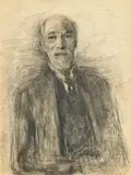 Self Portrait by John Butler Yeats, c.1919, pencil on paper, sold Nov 2022