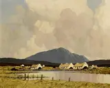 Paul Henry, Village by the Marsh, 1934-1935, oil on canvas