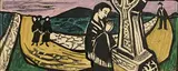 Gerard Dillon, Irish Pilgrimage, gouache and mixed media on paper
