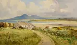 The Mourne Mountains from Tyrella, Co. Down by Maurice Canning Wilks, oil on canvas, sold Nov 2022