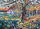 Near the Boathouse by Arthur K. Maderson, oil on board, sold Nov 2022