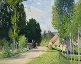 Hans Iten, Le Moulin de Monthuley, Normandy, oil on canvas