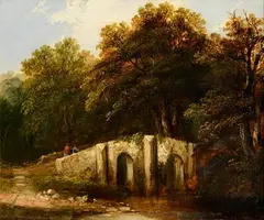 Figures in a Landscape by James Arthur O'Connor, oil on canvas, offered Nov 2022
