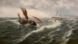 Thomas Rose Miles, Fresh Breeze Off the South Foreland, oil on canvas