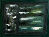 Bogland Sligo by Seán McSweeney, 1997, oil on board, sold Nov 2022