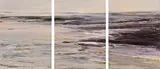 Mary Lohan, Beach, Evening Light, Co. Mayo, 1999, oil on canvas - triptych (each 61 x 46.5 cm)