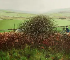 Pick-Up Point by Martin Gale, 1999, oil on canvas, sold Nov 2022