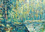 Poplar Grove by Arthur K. Maderson, oil on board, sold Nov 2022