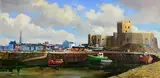 Kenneth Webb, Carrickfergus Castle, oil on canvas