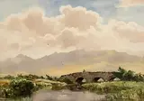 The Brandon Mountains, Co. Kerry by Frank Egginton, watercolour on paper, sold Nov 2022