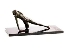 Edward Delaney, Fallen Warrior (Othello), unique bronze on a granite base