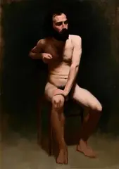 Contemplation by Francis O'Toole, oil on canvas, sold Nov 2022