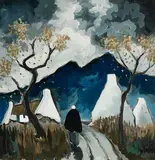 Homeward Bound by Markey Robinson, oil on board, sold Nov 2022