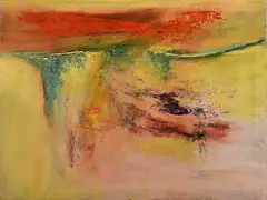 Gerald Davis, Burren at Sunset, 1974, oil on canvas