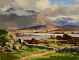 Sunlight and Shadow, Connemara by Maurice Canning Wilks, oil on canvas, sold Nov 2022