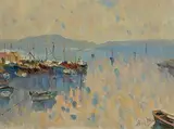 Liam Treacy, Blue Morning, Bantry, oil on canvas