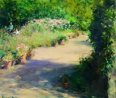 View from the Studio by Thomas Ryan, 2001, oil on board, sold Nov 2022
