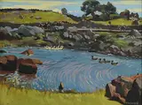 Maurice MacGonigal, Landscape, Inverin, Connemara, oil on canvas