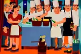 Graham Knuttel, The Stand-Off, oil on canvas