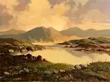 Gathering Turf, Connemara by George K. Gillespie, oil on canvas, sold Sep 2022