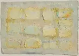 John Kingerlee, Pneuma Grid in Yellow Landscape, 2006, oil on board