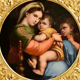 Raphael, Madonna Della Sedia, oil on canvas
