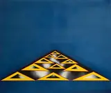 Micheal Farrell, Triangle Series - Red, Yellow, Blue