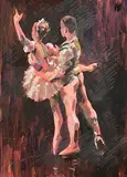 Prima Ballerina by Sherree Valentine Daines British, mixed media on board, offered Sep 2022