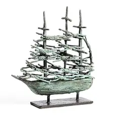John Behan, West of Ireland, Famine Ship, unique bronze