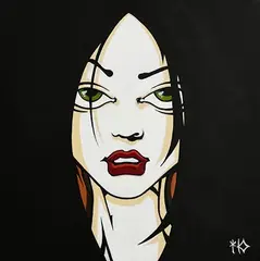 Morgan, China Girl, acrylic on canvas
