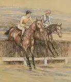 Kieran McGoran, Over the Last, pastel on paper