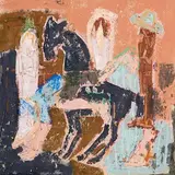 Julie Poulsen, The Tumble, 2021, oil on canvas