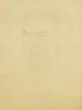 John Luke, Portrait of Alexander Irvine, pencil on tracing paper