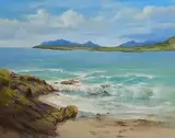 Annemarie Bourke, Wine Strand, 2022, oil on canvas