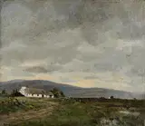 John Crampton Walker, Cottage on Achill, oil on canvas