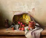 Robert Chailloux French, Still Life - Strawberries