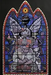 Jamie Hewlett, Gorillaz - Large Stained Glass Window, 2006, limited edition screenprint - numbered 114 from an edition of 250