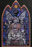 Jamie Hewlett, Gorillaz - Large Stained Glass Window, 2006, limited edition screenprint - numbered 114 from an edition of 250