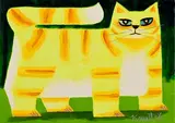 Ginger Cat by Graham Knuttel, oil on canvas, sold Sep 2022