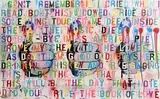 Jayne Taylor, American Pie, acrylic and stencil on canvas
