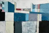 Michael Hales, Castles on the Hill - Days are Getting Shorter, encaustic and oils on birch ply
