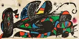 Joan Miro Spanish, Escultor Iran, 1974, original lithograph on heavy Guarro paper - from an edition of 1,500