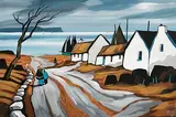 J.P. Rooney, Heading Down to the Sea, gouache on board