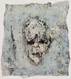 John Kingerlee, Head, 2022, oil on paper
